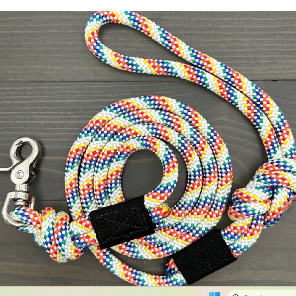 WILDERDOG Rainbow Quick Clip DOG Leash 5' - Picture 1 of 2